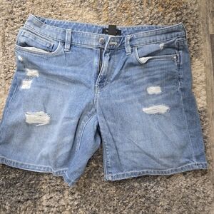 White House Black Market Blue Denim Shorts